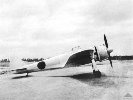 A Ki-43-I captured and evaluated by Allied forces at Brisbane, 1943.