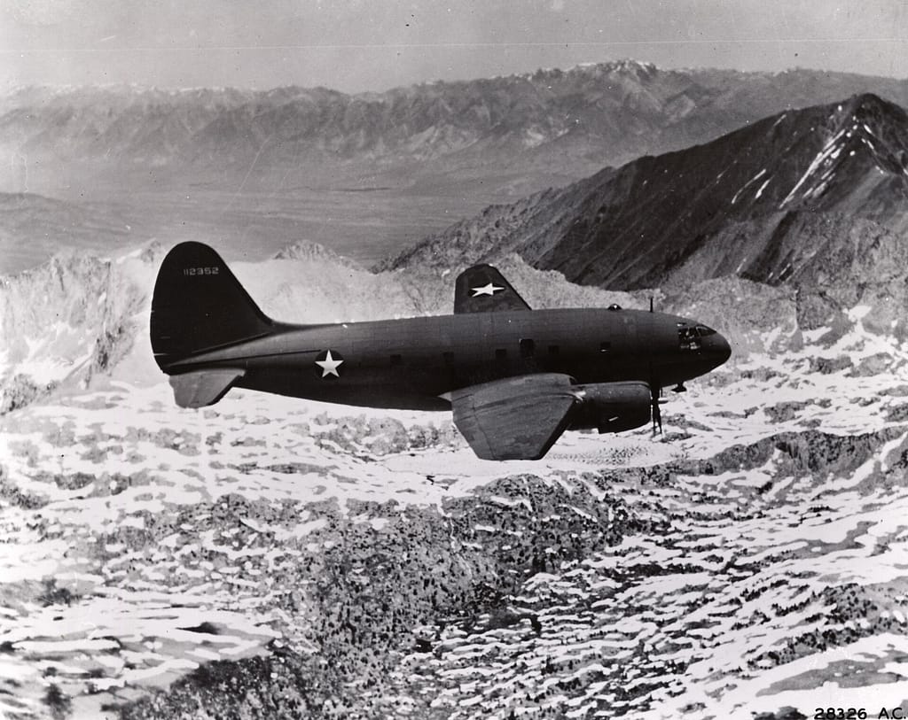 A C-46 over the Hump