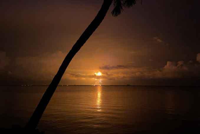Blue Origin New Glenn explosion fireball at Launch Complex 36 Cape Canaveral