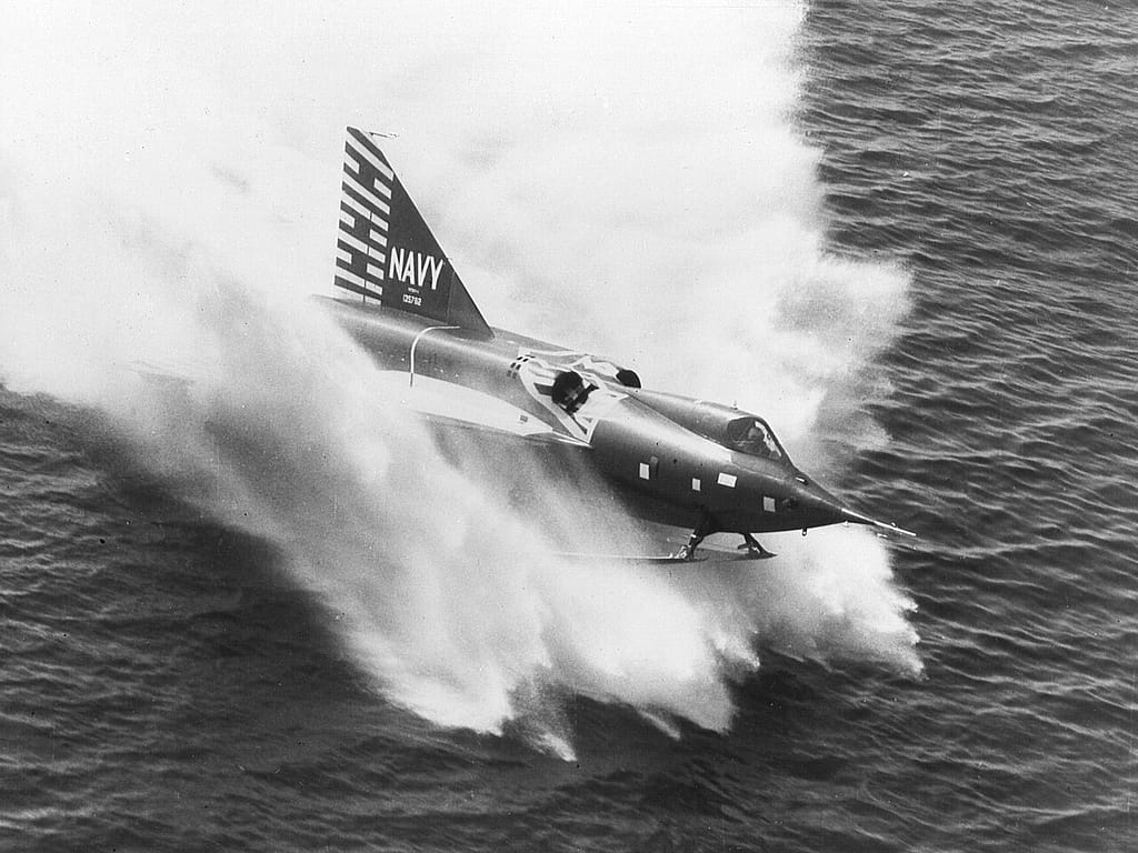 Convair Sea Dart on the water