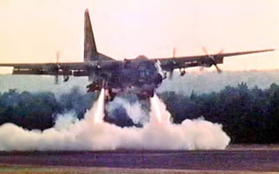 The Rocket-Powered Hercules Built to Land in a Stadium
