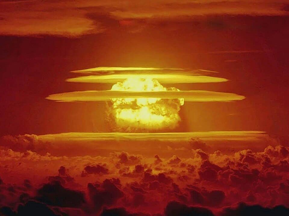 Nuclear weapons test explosion