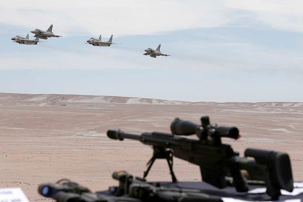 Peruvian Air Force MiG-29s and Mirage 2000s