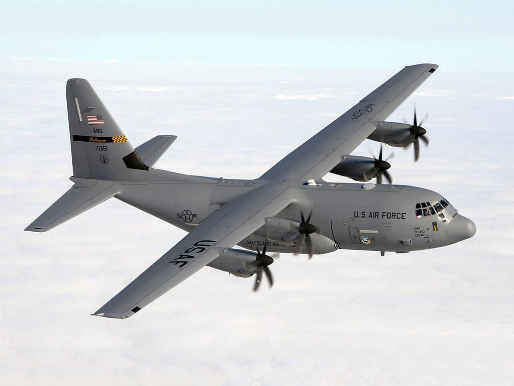 A Lockheed C-130J Super Hercules