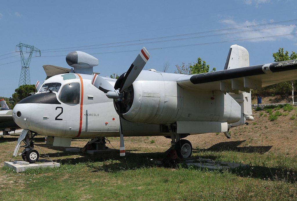 Grumman S-2 Tracker in Italian service. Photo: Aldo Bidini / Wikimedia Commons (GFDL 1.2).