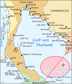 Map of the Indian Ocean search area for Malaysia Airlines Flight 370