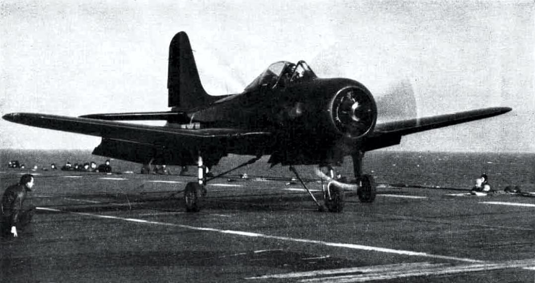Ryan FR-1 Fireball launching from the escort carrier USS Charger, 1945