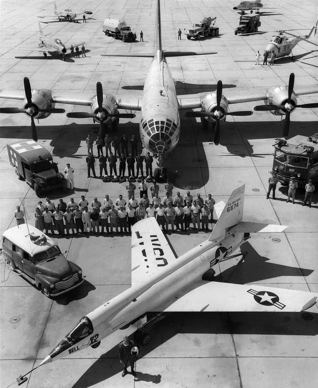 Bell X-2 with its B-50 mothership