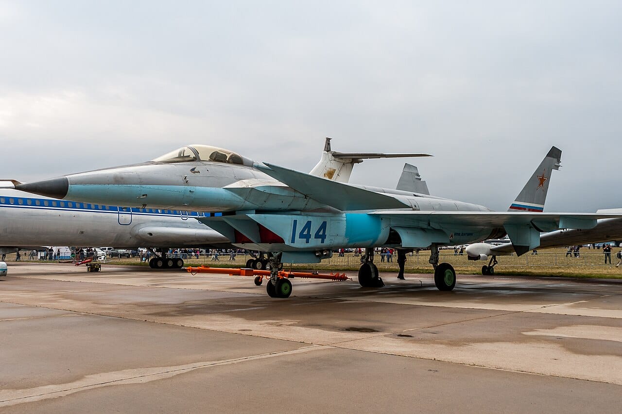 Mikoyan MiG 1.44 at MAKS 2015 The sole Mikoyan MiG 1.44 prototype on display at the MAKS 2015 air show