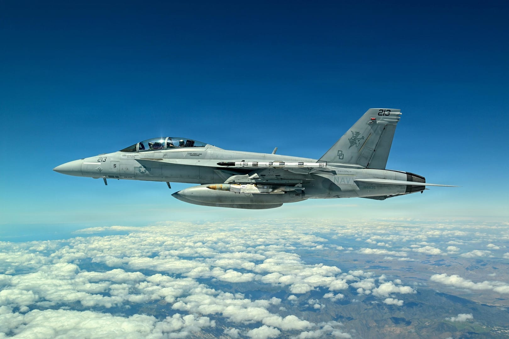 F/A-18 carries the JDAM-LR (GBU-75) during testing A U.S. Navy F/A-18 carries the new JDAM Long Range variant during an April 2026 test off California