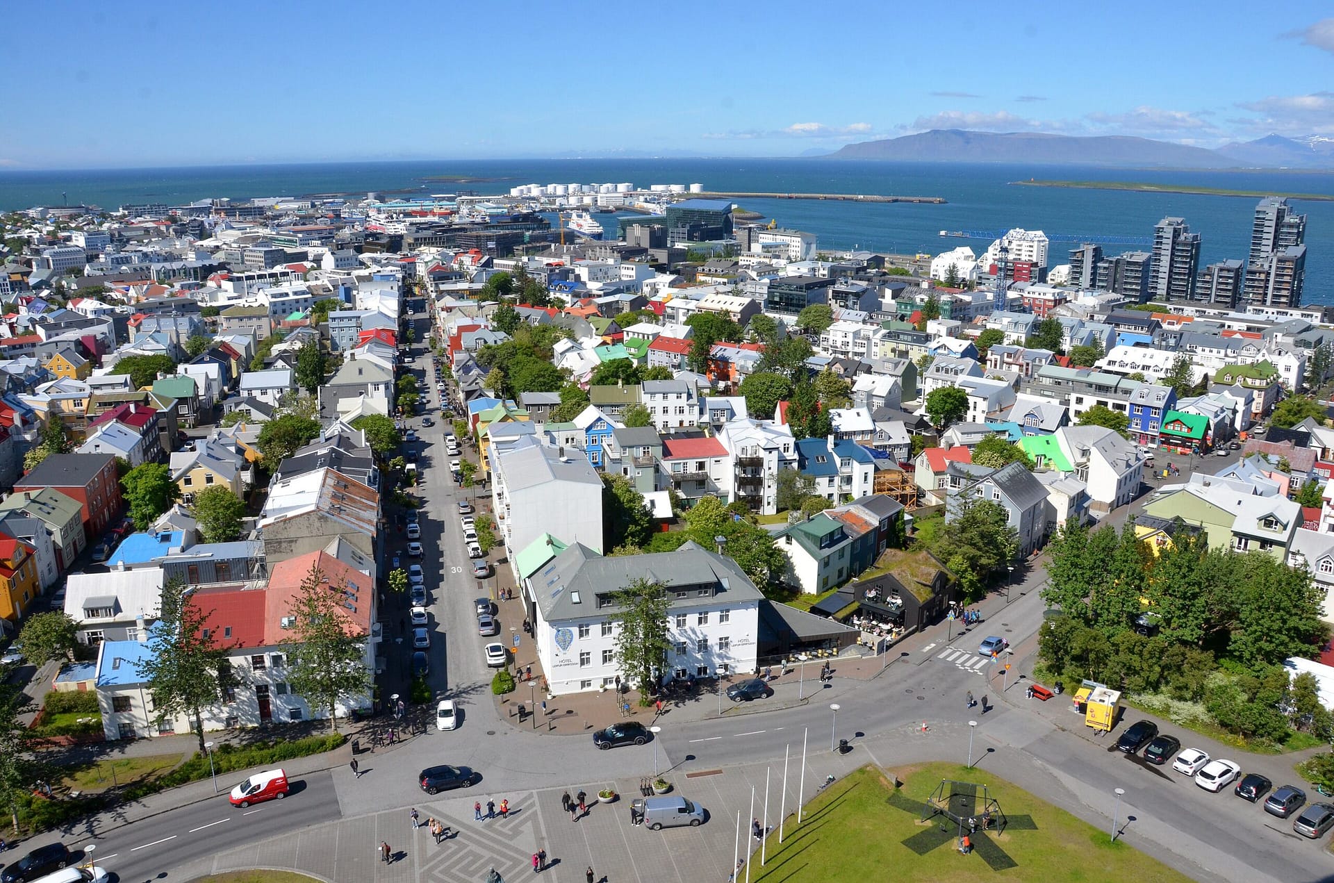 Reykjavik viewed from Hallgrimskirkja