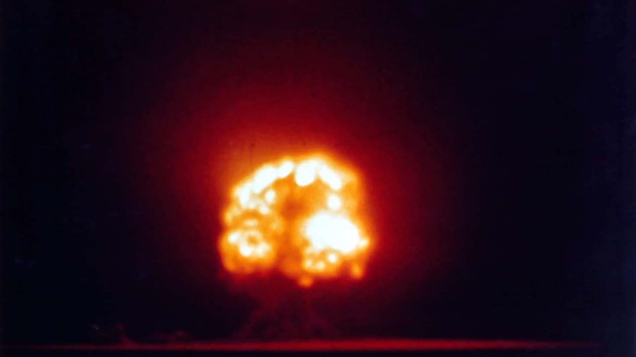 The Trinity test, 16 July 1945 – the only color photograph, by Jack Aeby The Trinity test, 16 July 1945 - the only color photograph, by Jack Aeby