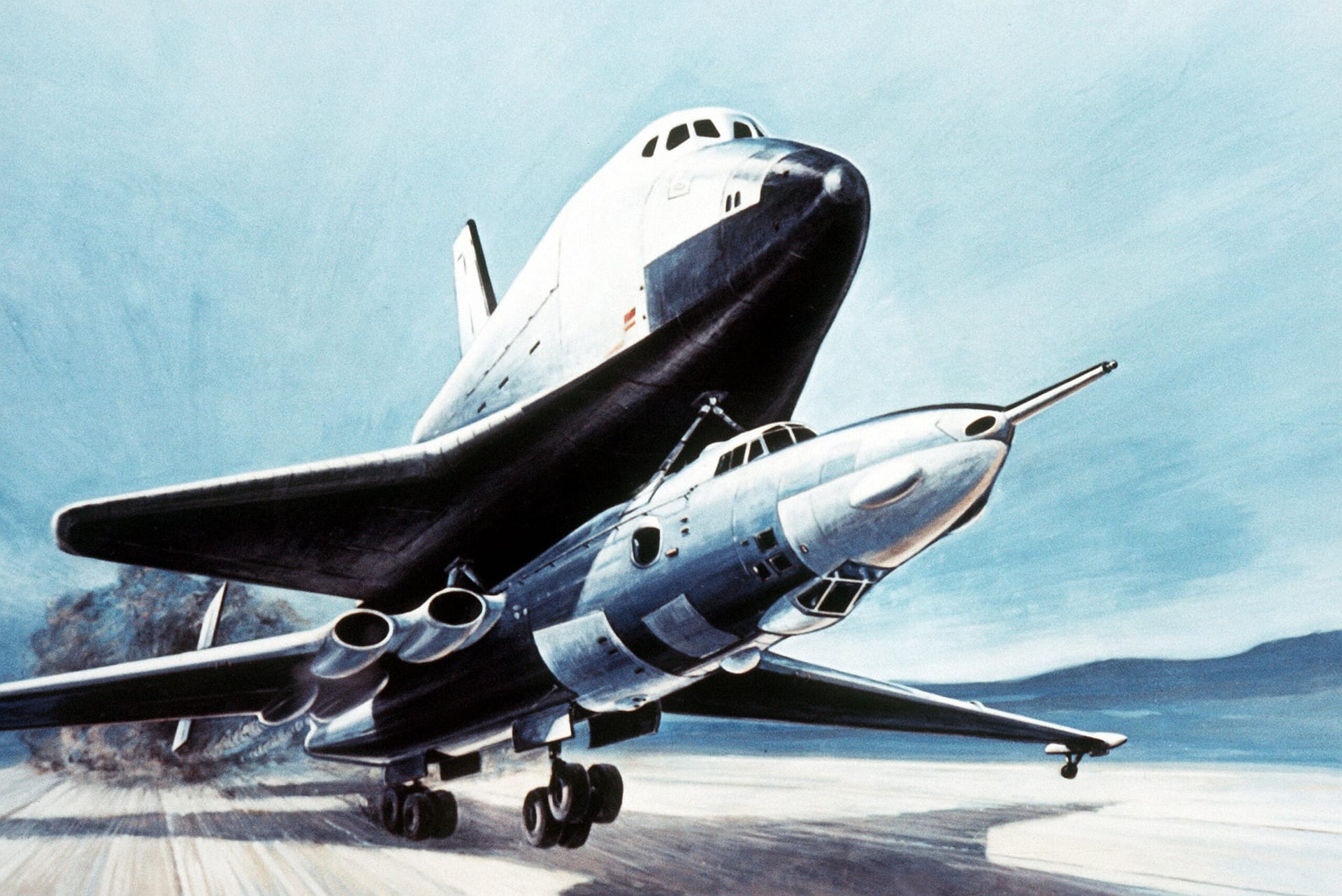Buran shuttle atop a VM-T Atlant