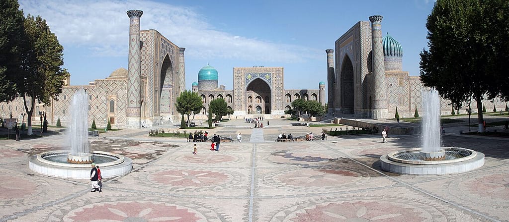 The Registan in Samarkand, Uzbekistan