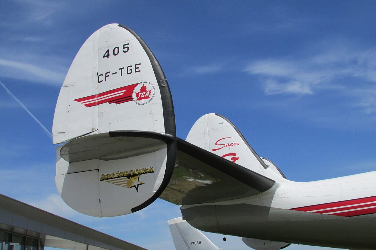 A Lockheed Super Constellation, the triple-tailed airliner icon