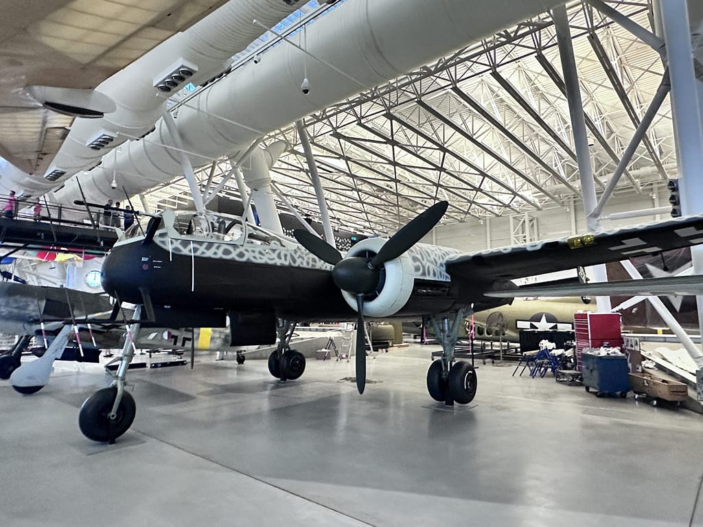 The restored Heinkel He 219 at the Udvar-Hazy Center