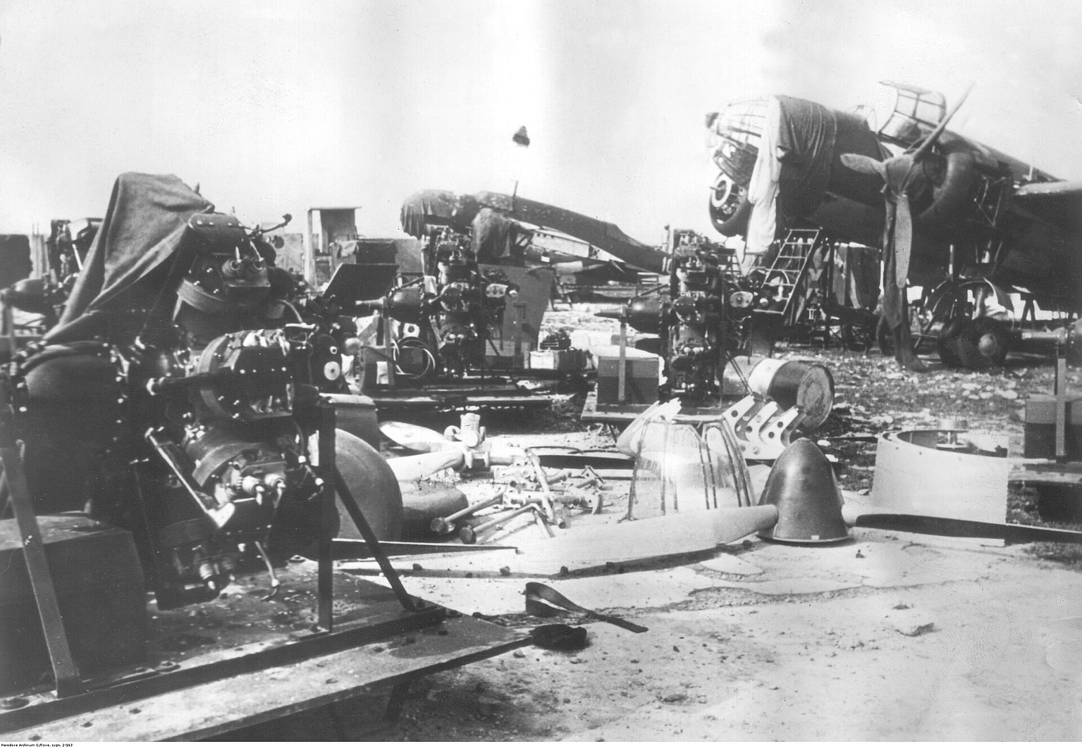 A PZL.37 Łoś captured and evaluated by a foreign air force
