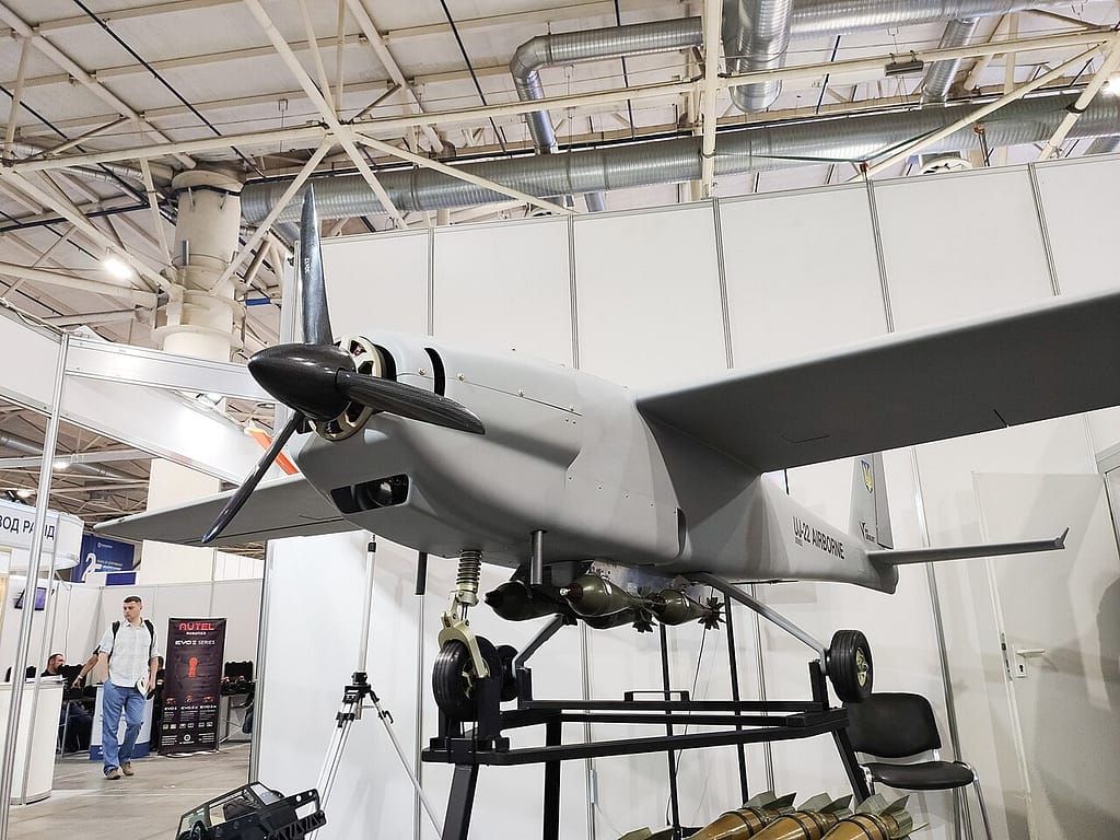 A Ukrainian UJ-22 Airborne long-range drone