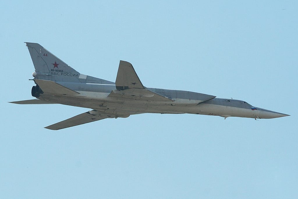 Tupolev Tu-22M3 Backfire-C of the Russian Aerospace Forces in flight
