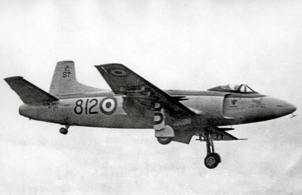 Supermarine Attacker FB.2 of 1831 Naval Air Squadron (RNVR), 1956. Photo: RuthAS / Wikimedia Commons (CC BY 3.0).