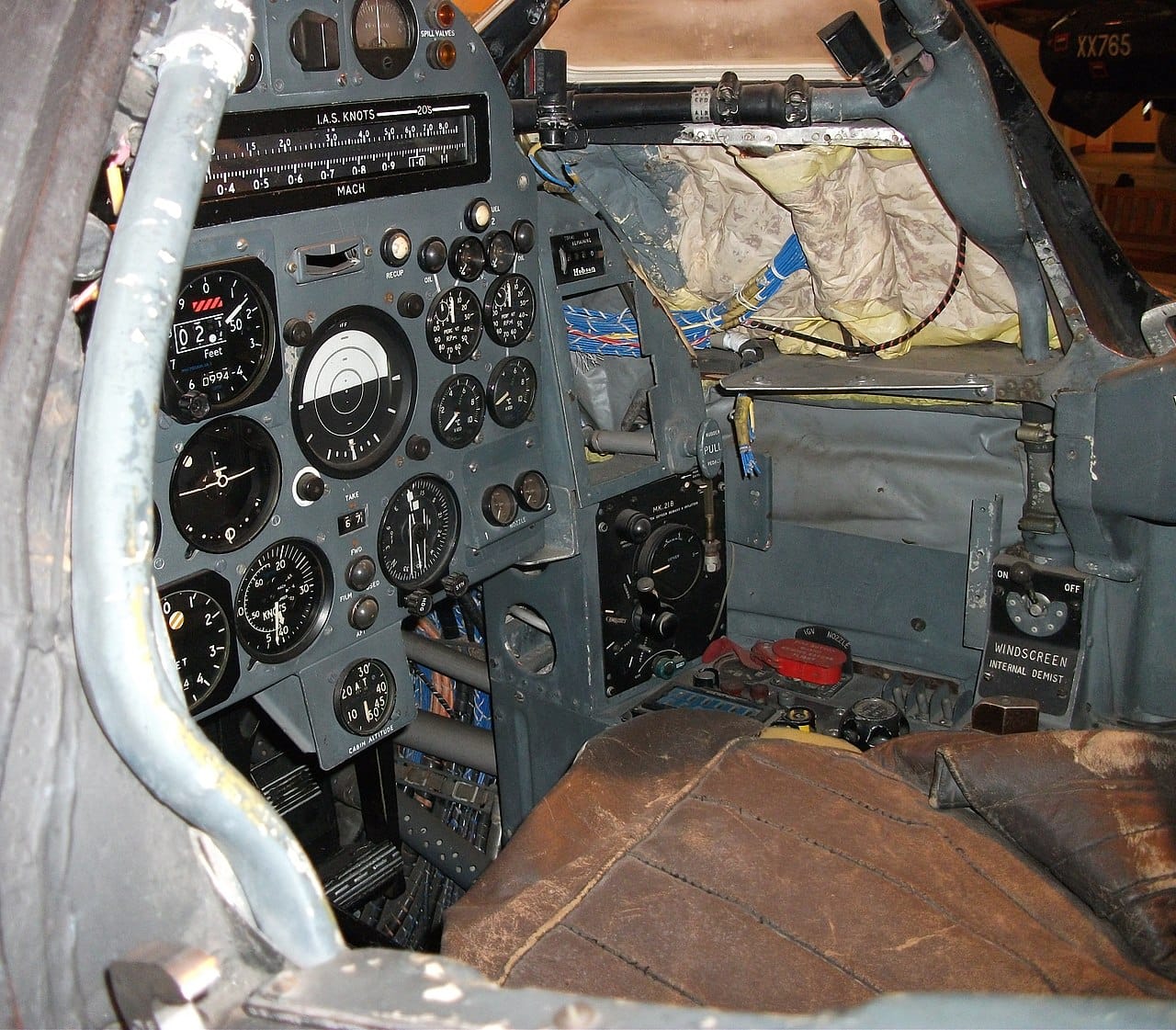 The Bristol 188 cockpit