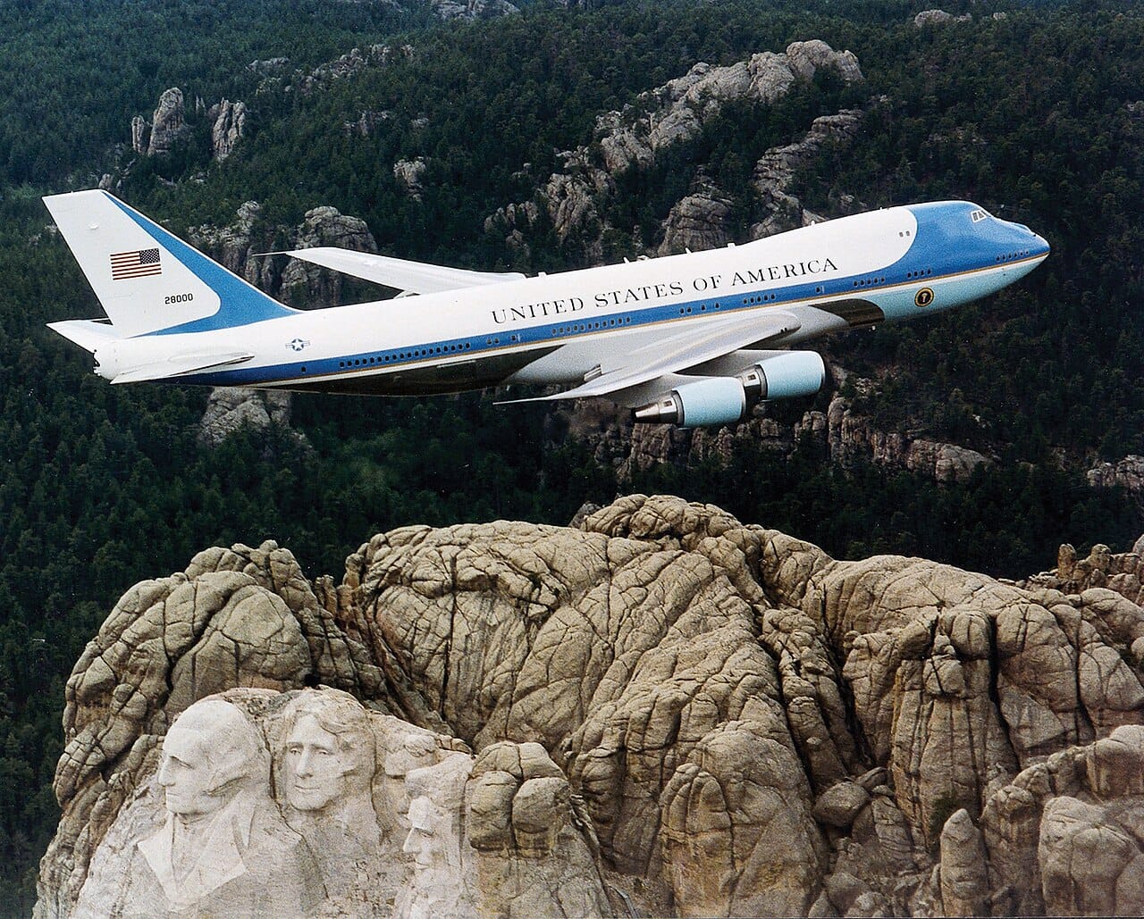 The VC-25A that serves as Air Force One
