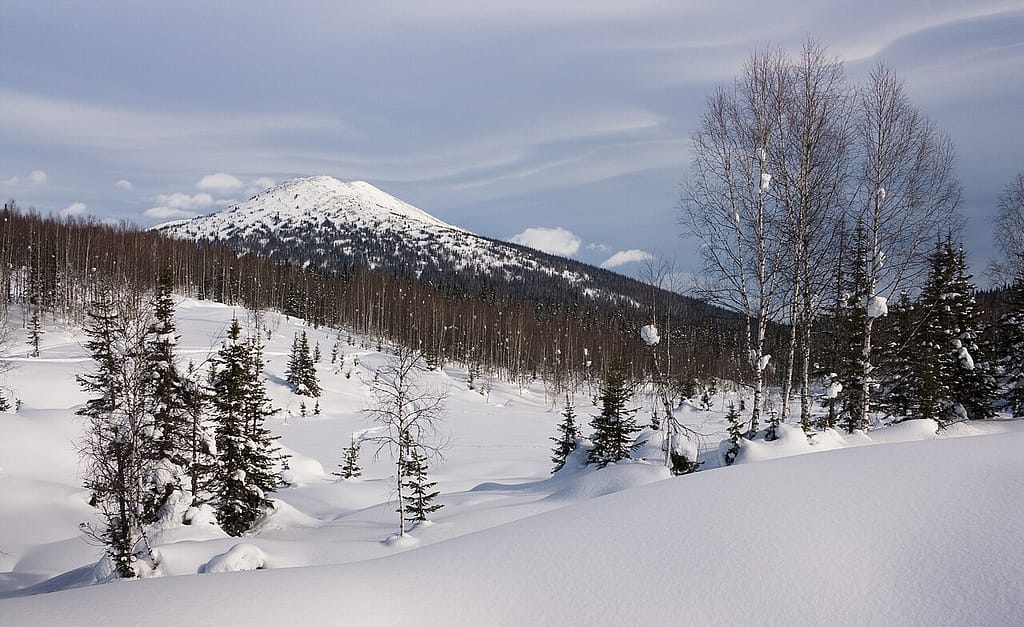 The Kuznetsk Alatau mountains in southern Siberia