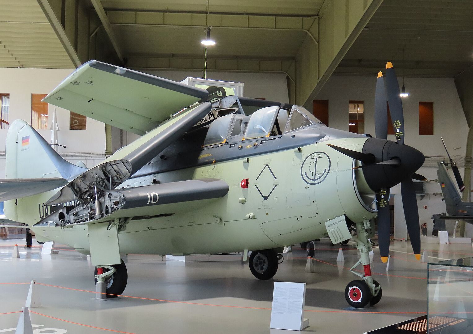 Preserved Fairey Gannet at the Luftwaffenmuseum Berlin-Gatow. Photo: Ad Meskens / Wikimedia Commons (CC BY-SA 4.0).