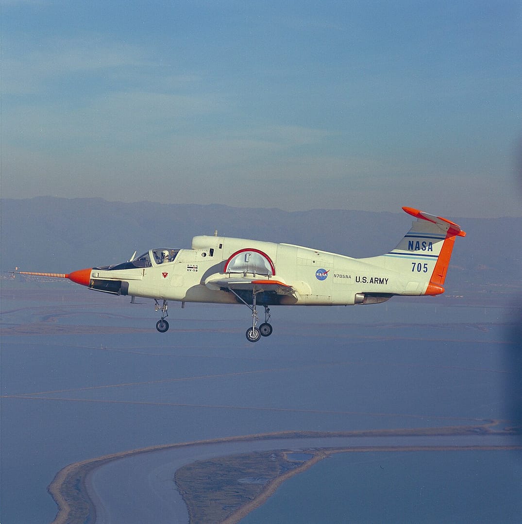 Ryan XV-5 Vertifan in flight