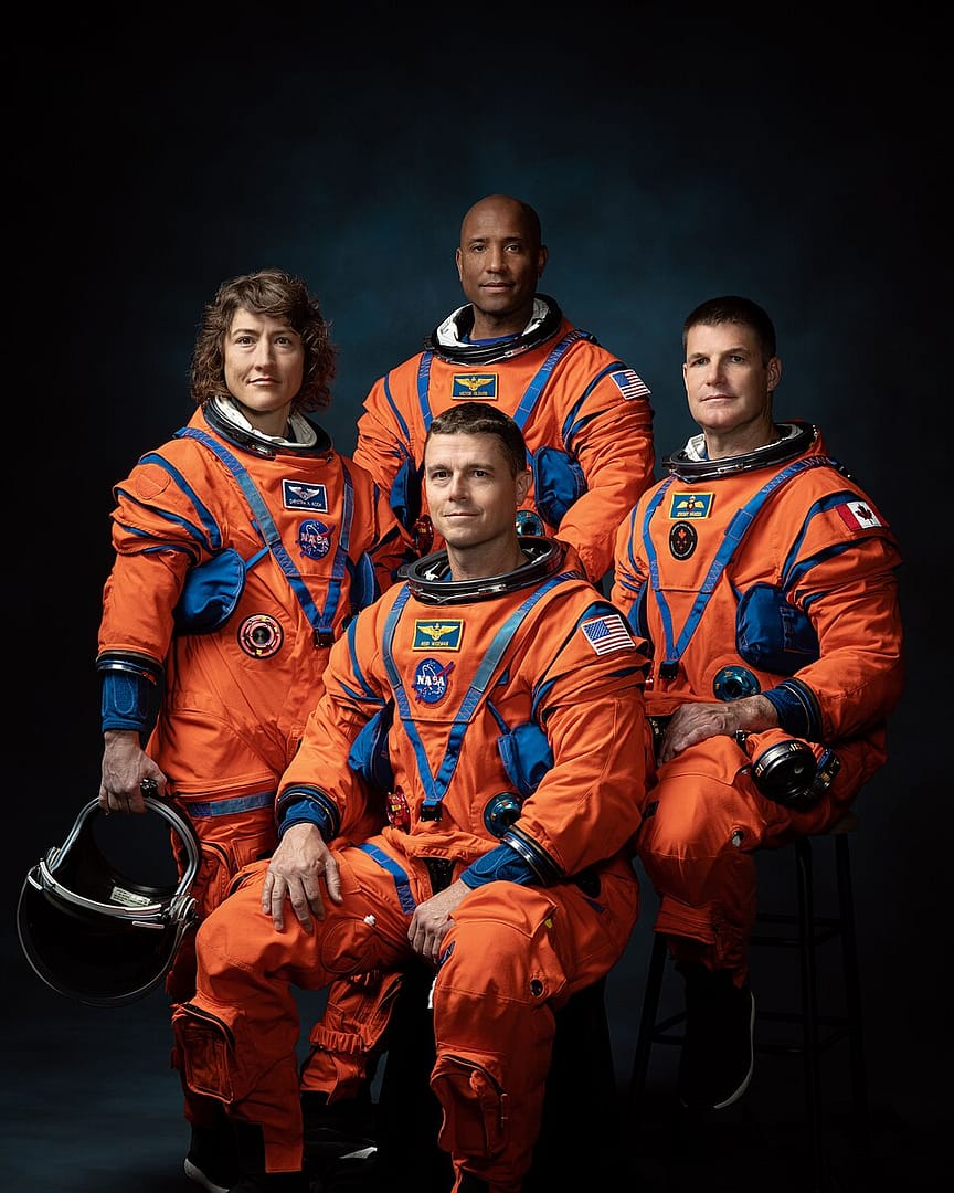 artemis-ii-crew-moon-mission Artemis II crew portrait