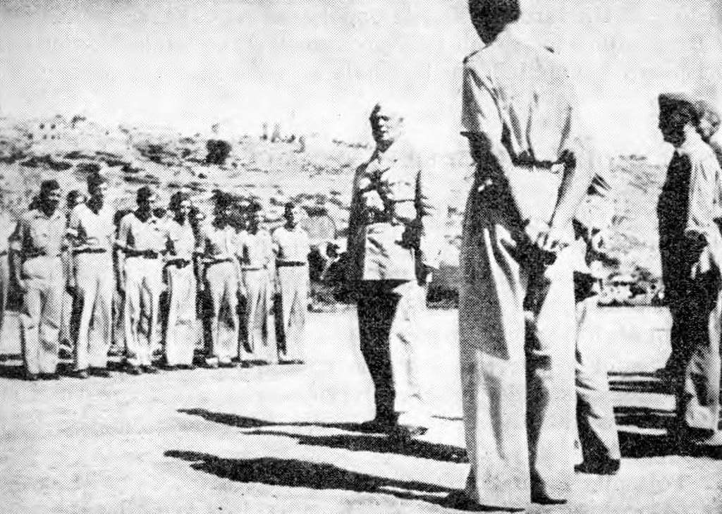 Marshal Tito addresses Yugoslav pilots on Vis, 1944