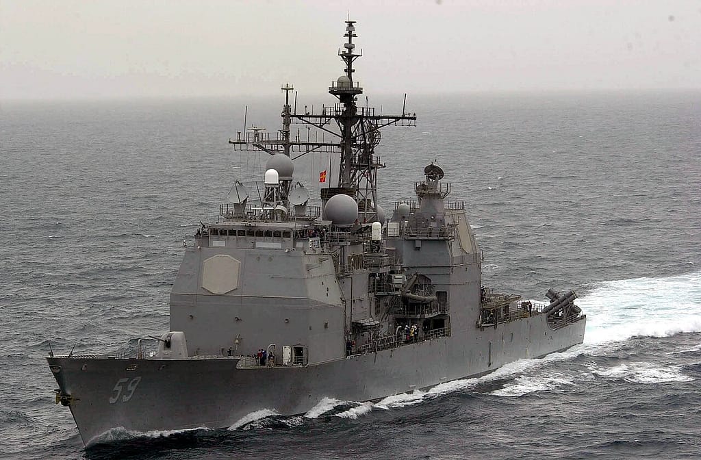The Ticonderoga-class cruiser USS Princeton (CG-59)