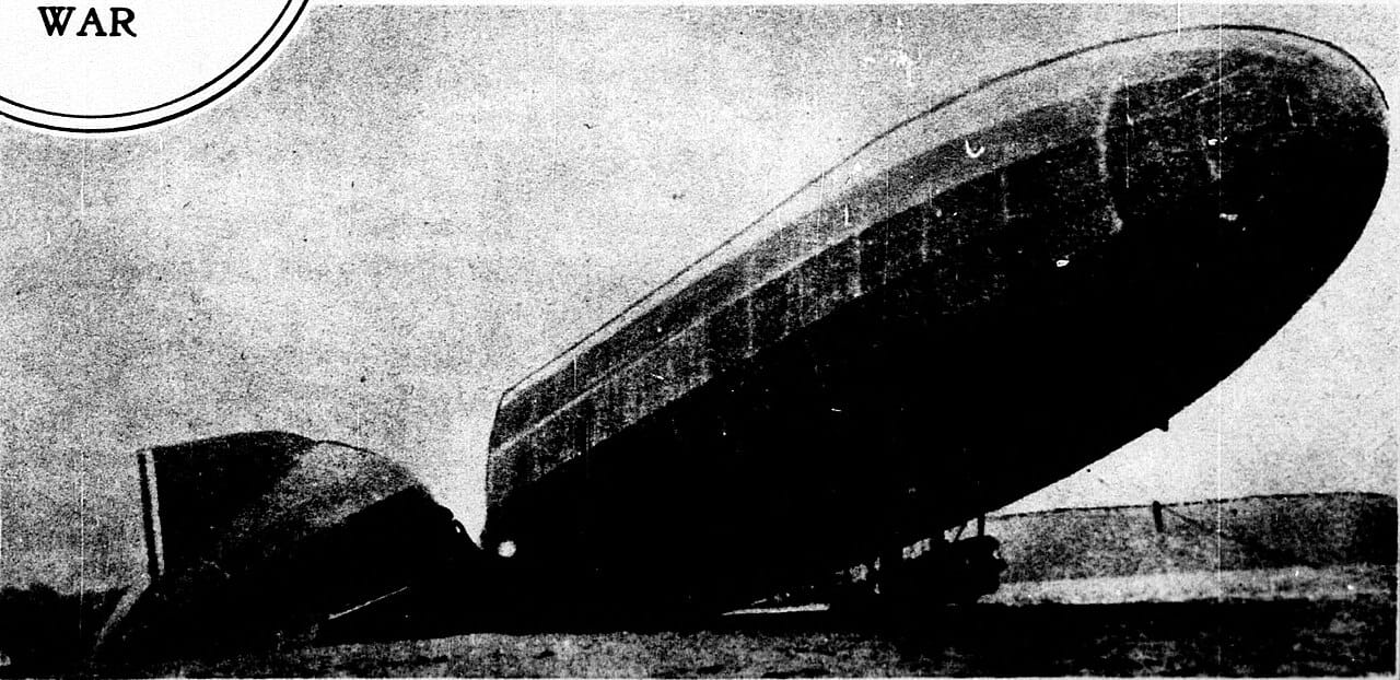 A German Zeppelin rigid airship of the First World War