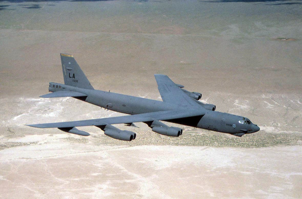 USAF B-52 Stratofortress in flight