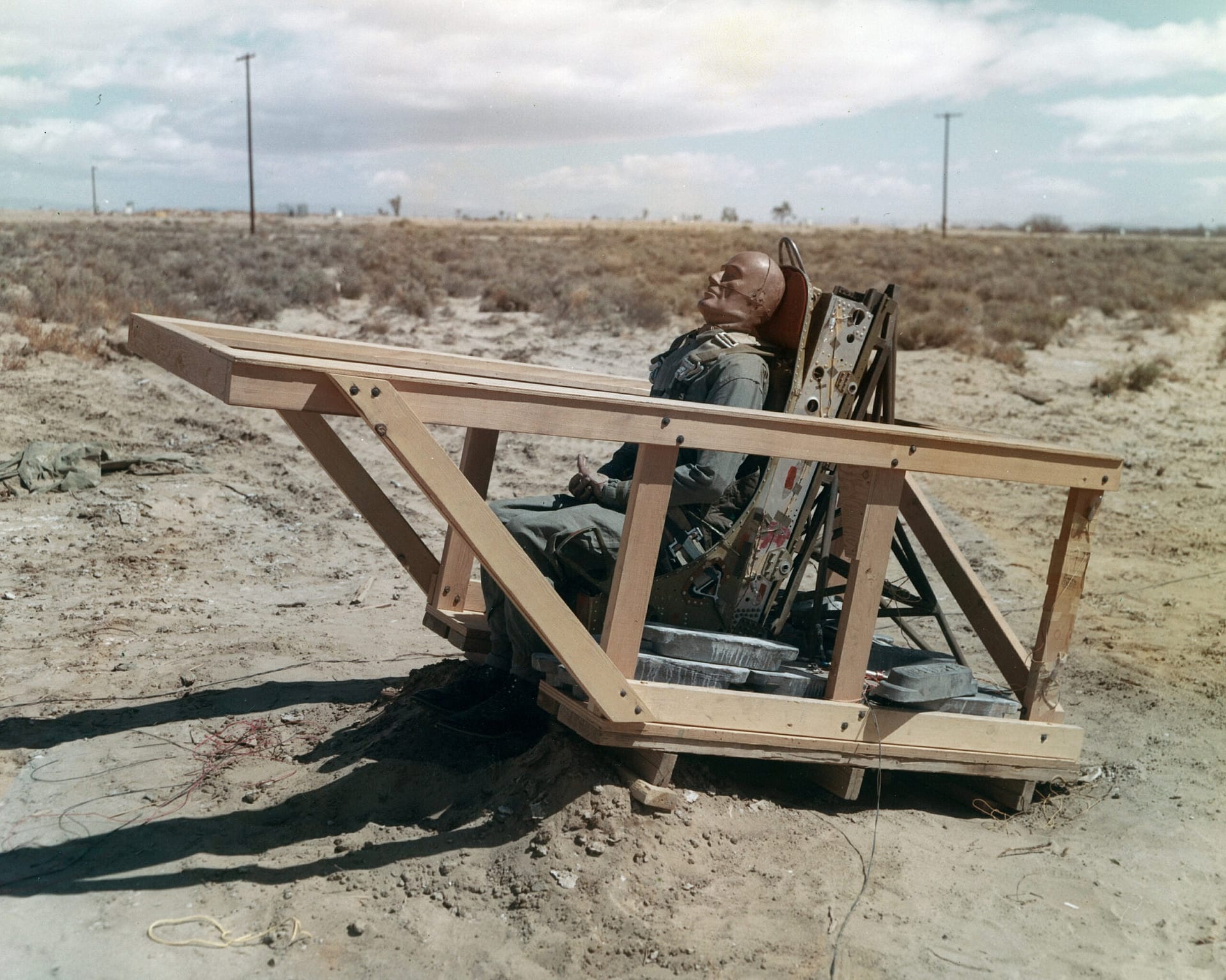 M2-F1 ejection seat test at Edwards