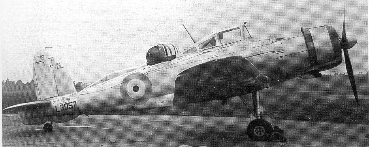 Blackburn Roc turret fighter prototype L3057 in 1939