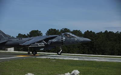 It’s Over: Five Harriers Fly One Last Time at Cherry Point
