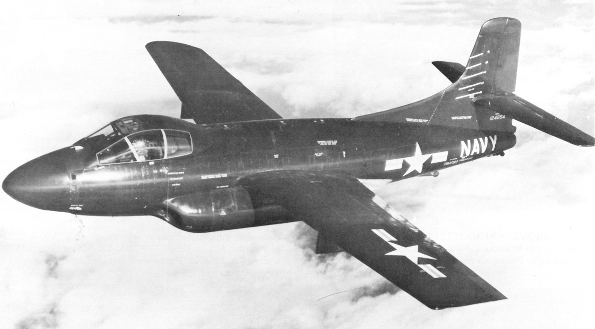 Douglas F3D-2 Skyknight in flight Douglas F3D-2 Skyknight in flight