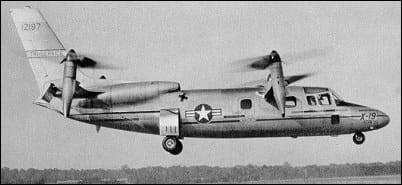 Curtiss-Wright X-19 in flight