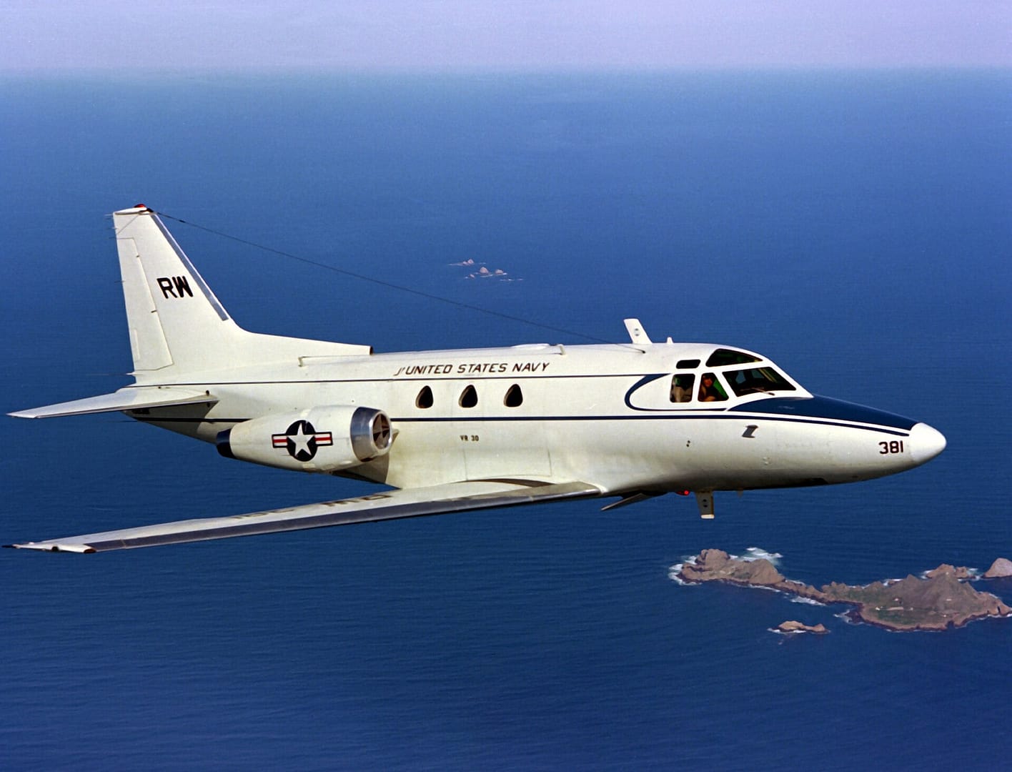 A North American T-39 Sabreliner, the type shot down over East Germany in 1964