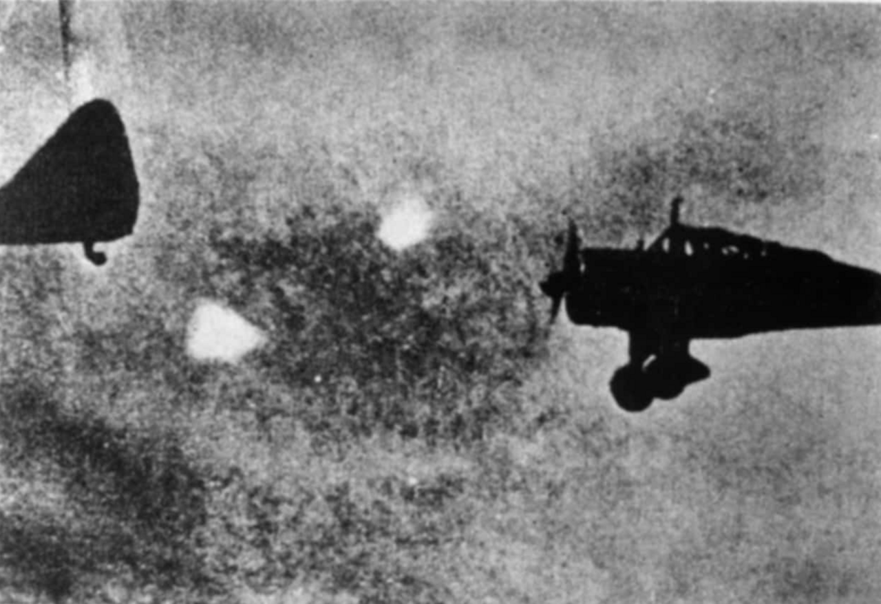 A World War II night fighter of the kind whose crews reported foo fighters