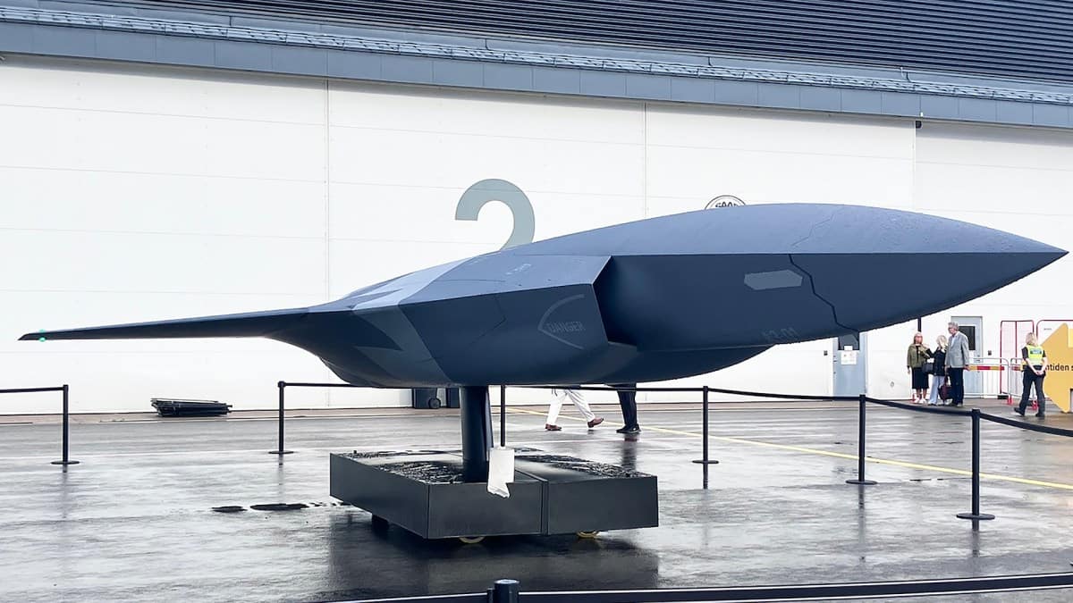 Saab Autonomous Collaborative Platform A3 full-scale mock-up