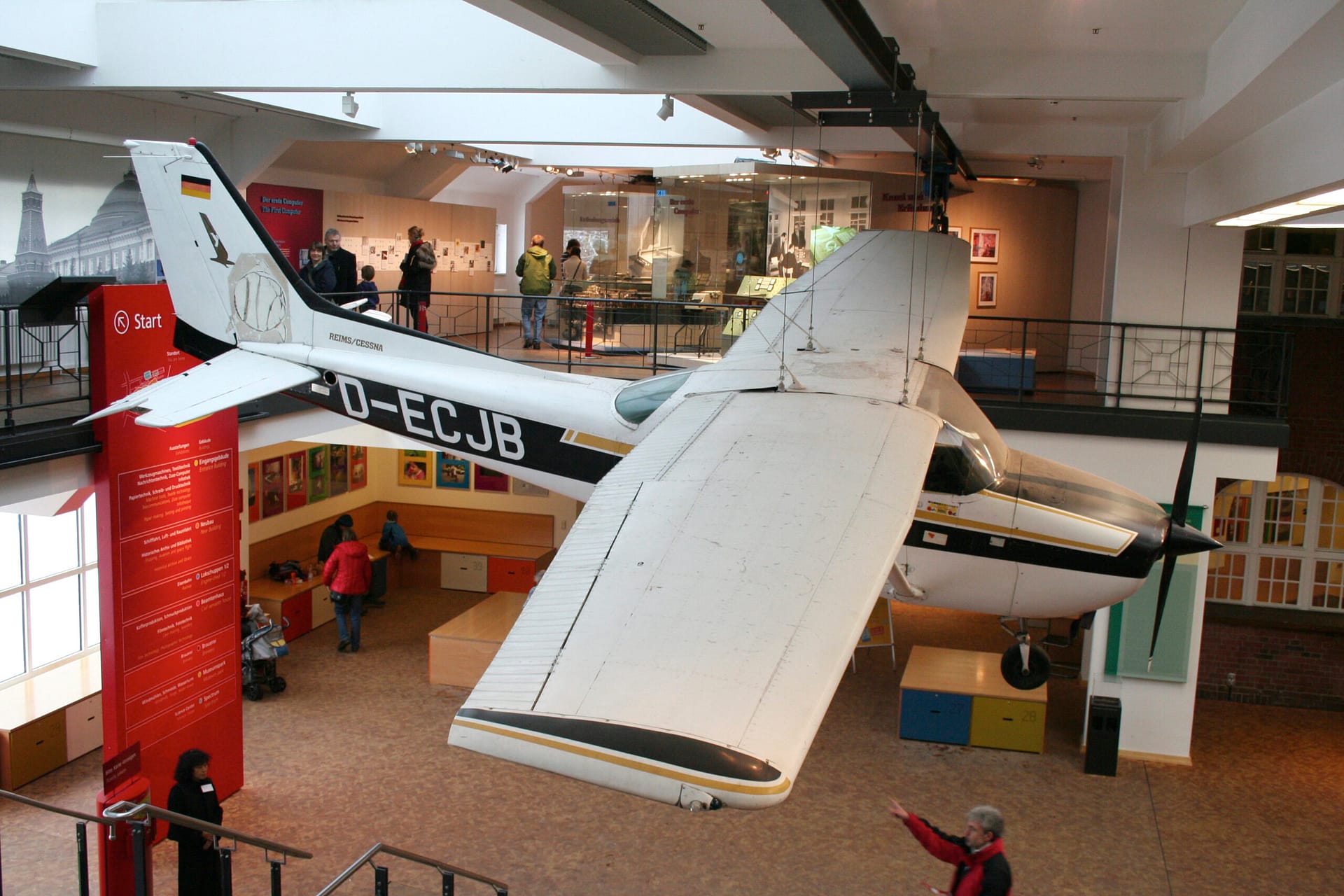Matthias Rust Cessna 172 D-ECJB displayed at German Museum of Technology Berlin