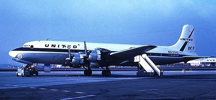 A United Airlines Douglas DC-7