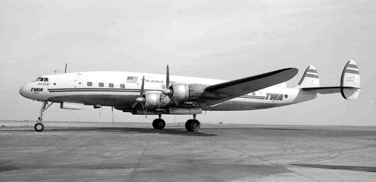 A Trans World Airlines Lockheed L-1049 Super Constellation