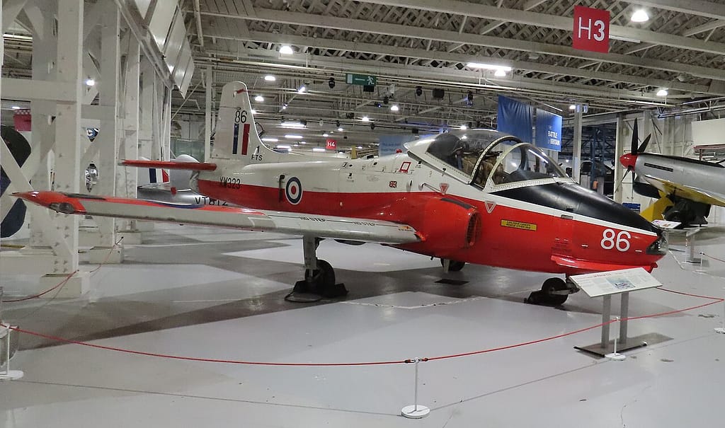 A BAC Jet Provost RAF trainer