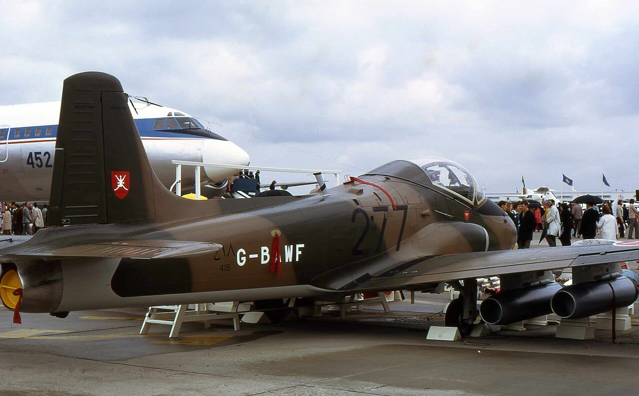 A BAC Strikemaster in civilian warbird markings