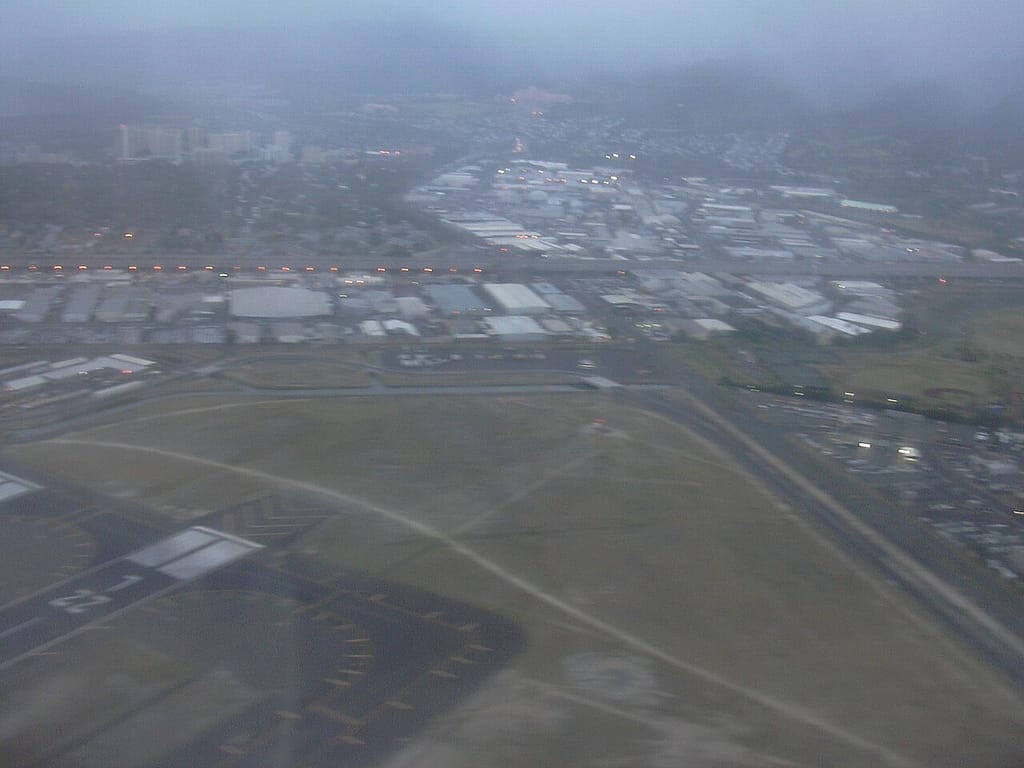 Aerial view of Honolulu International Airport