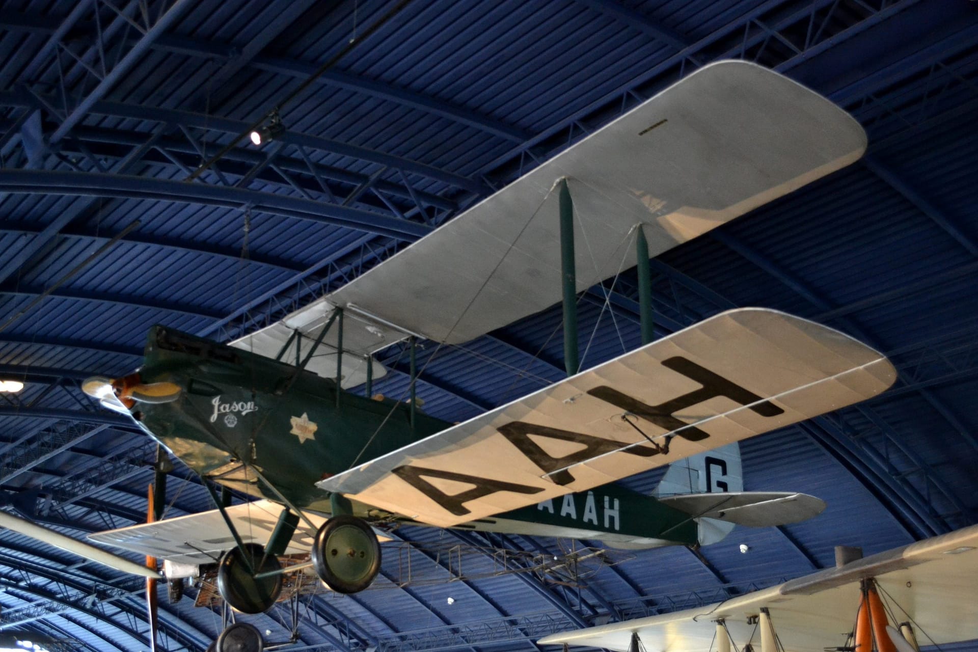 Jason, Amy Johnson’s actual Gipsy Moth, preserved today at the Science Museum in London.