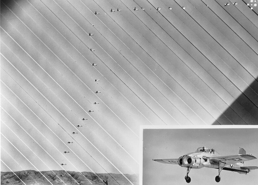 Bell X-14A simulating a lunar landing